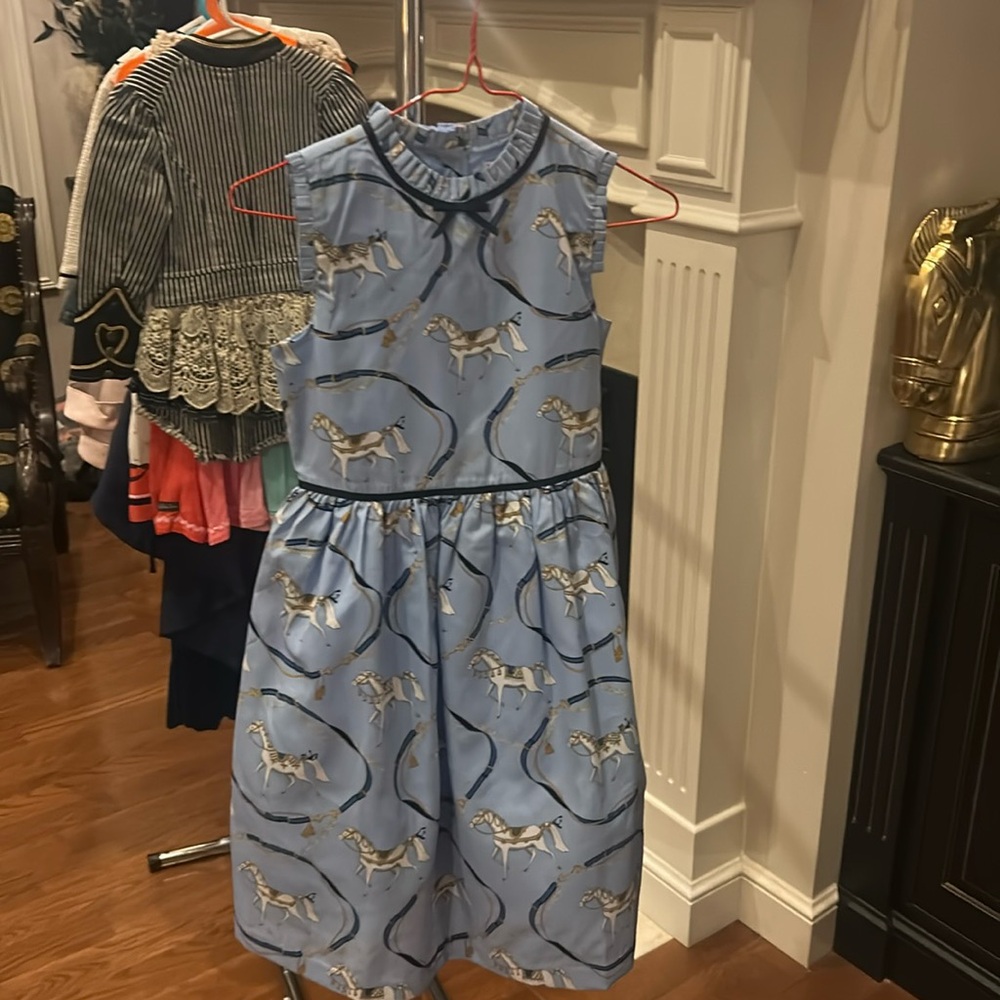 Janie and Jack equestrian silk dress